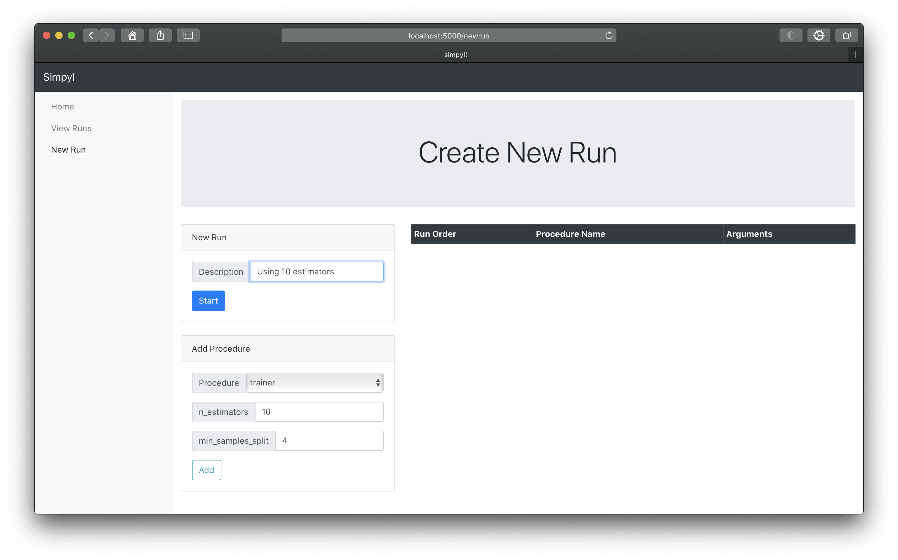 simpyl | A python library and web interface to manage running ...