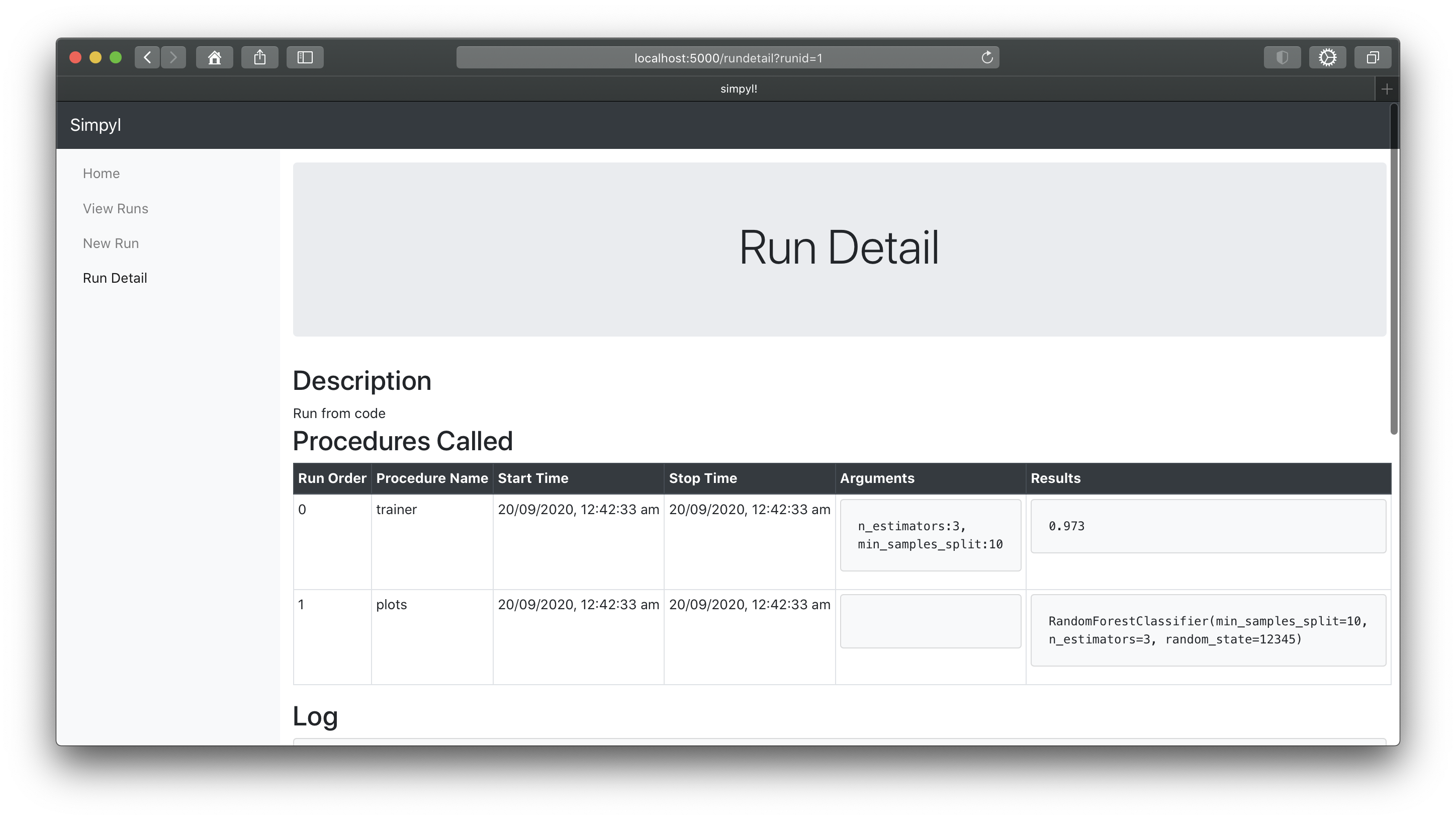simpyl | A python library and web interface to manage running ...